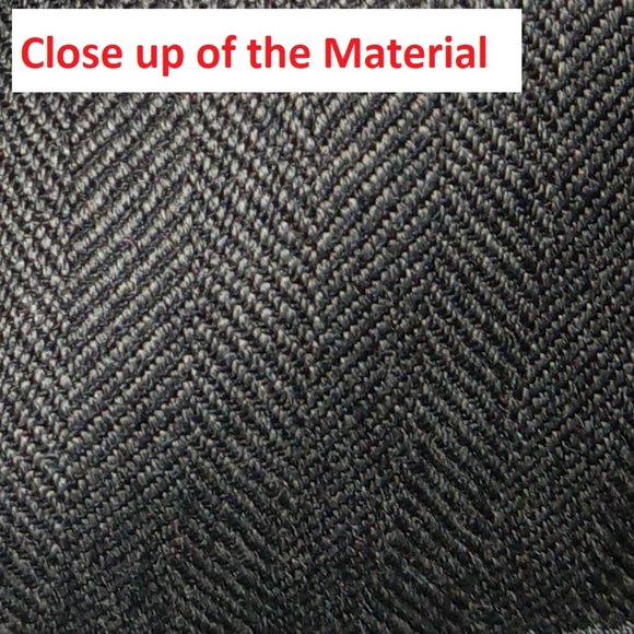 Jos. A. Banks Grey Herringbone 100% Wool Suit 44R Jacket & 35x30 pants - Picture 5 of 7